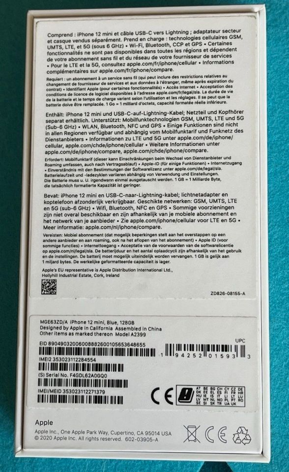 iPhone 12 mini · Blau – Originalfoto 8 von 8