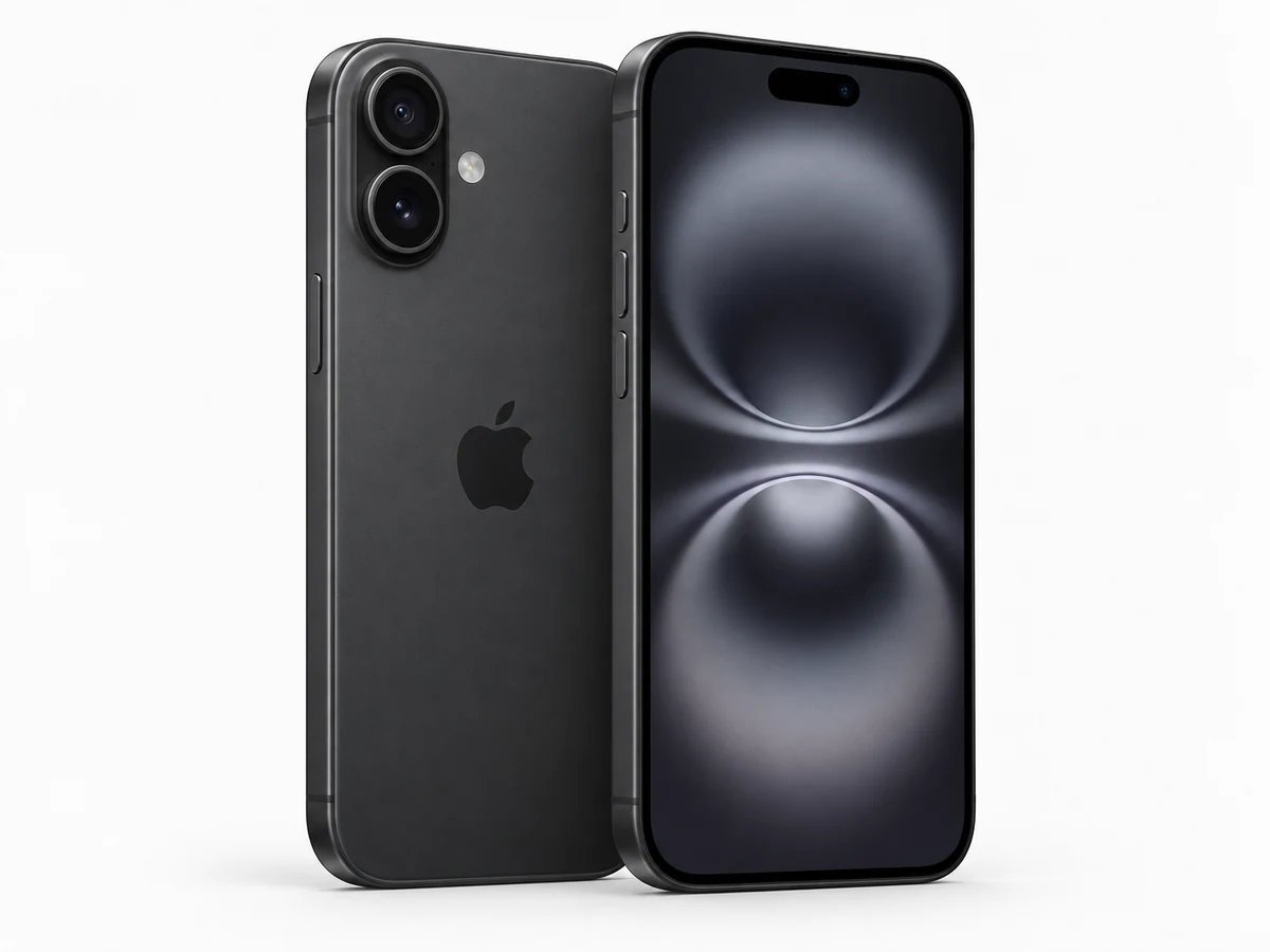 iPhone 16 – Vorder- und Rückansicht (Modellabbildung)