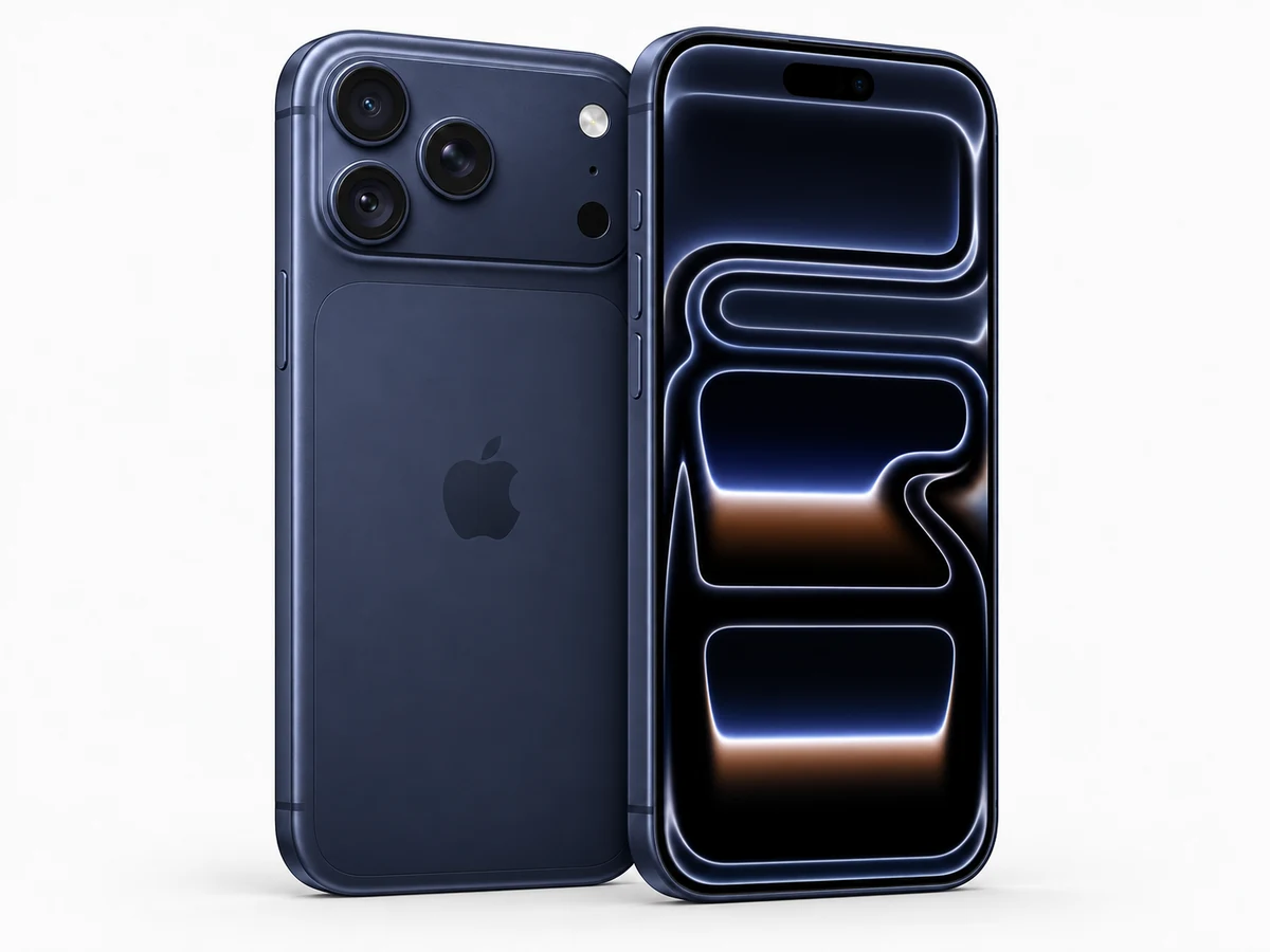 iPhone 17 Pro Max – Vorder- und Rückansicht (Modellabbildung)